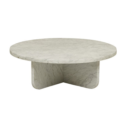 Amara Curve Coffee Table - White Marble