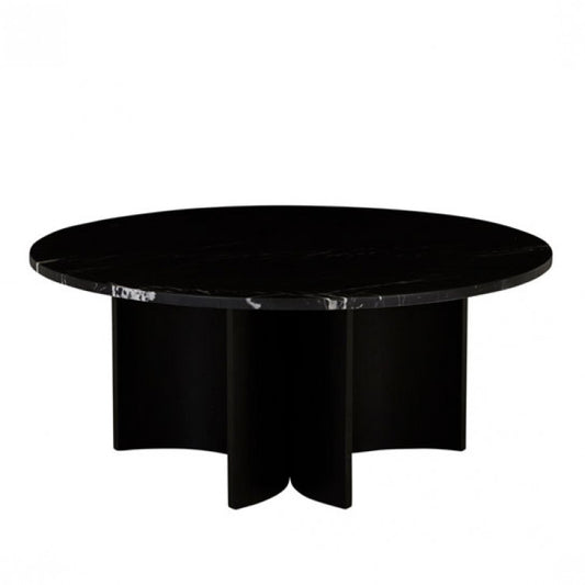Oberon Eclipse Marble Coffee Table - Black