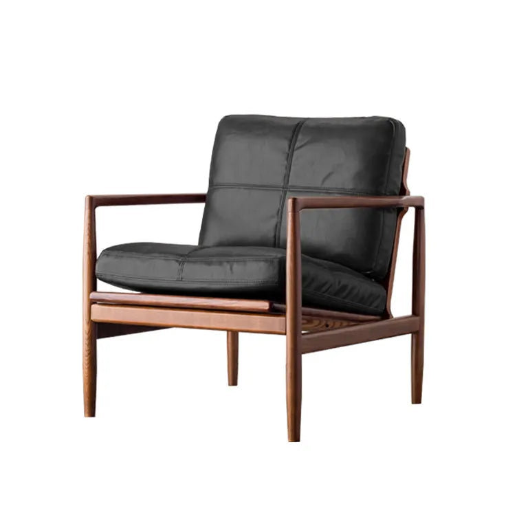 Bailey Occasional Chair - Black Leather