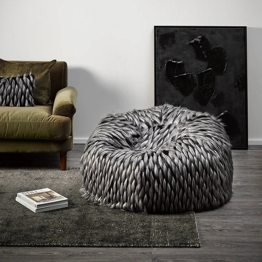 Fur Bean Bag - Guinea Fowl