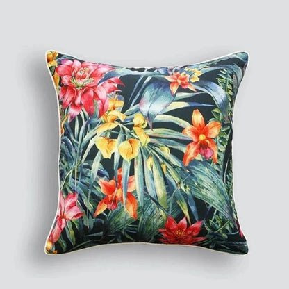 Jungle Flowers Outdoor Cushion