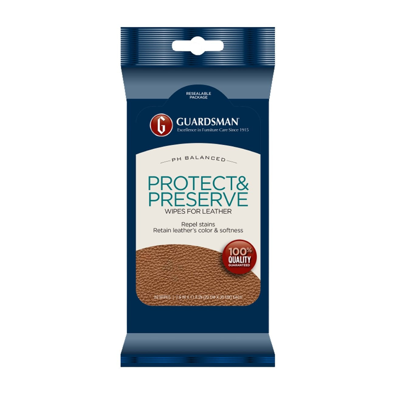 Guardsman - Leather Protect Preserve Wipes