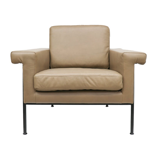 Lorenzo Armchair - Beige Leather