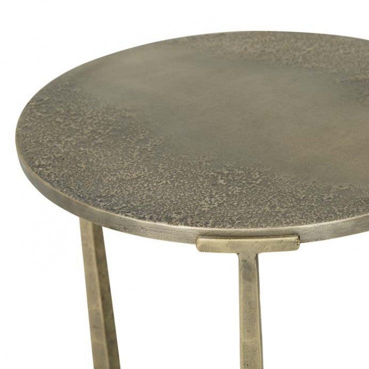 Amelie Aura Side Table - Antique Brass