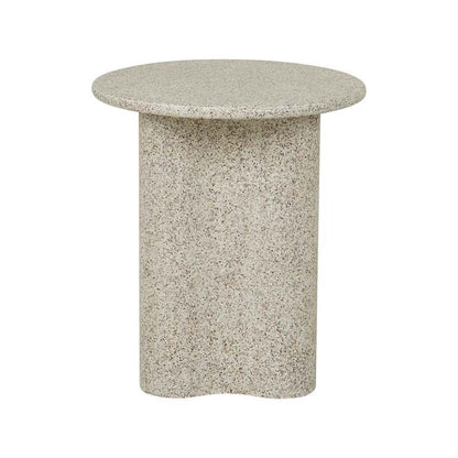 Artie Outdoor Wave Side Table - Warm Sand