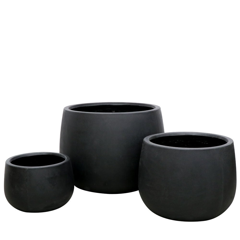 Ahuriri Outdoor Planter - Black (3 Sizes)