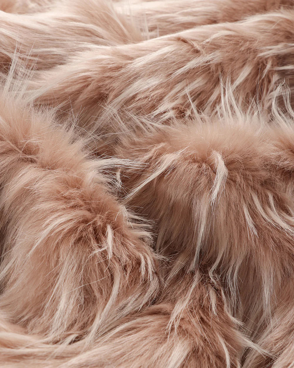 Fur Throw - Peony Plume