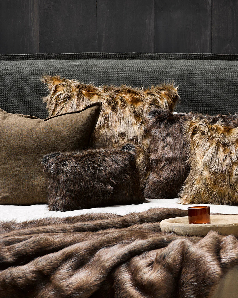 Fur Cushion - Red Fox (3 Sizes)