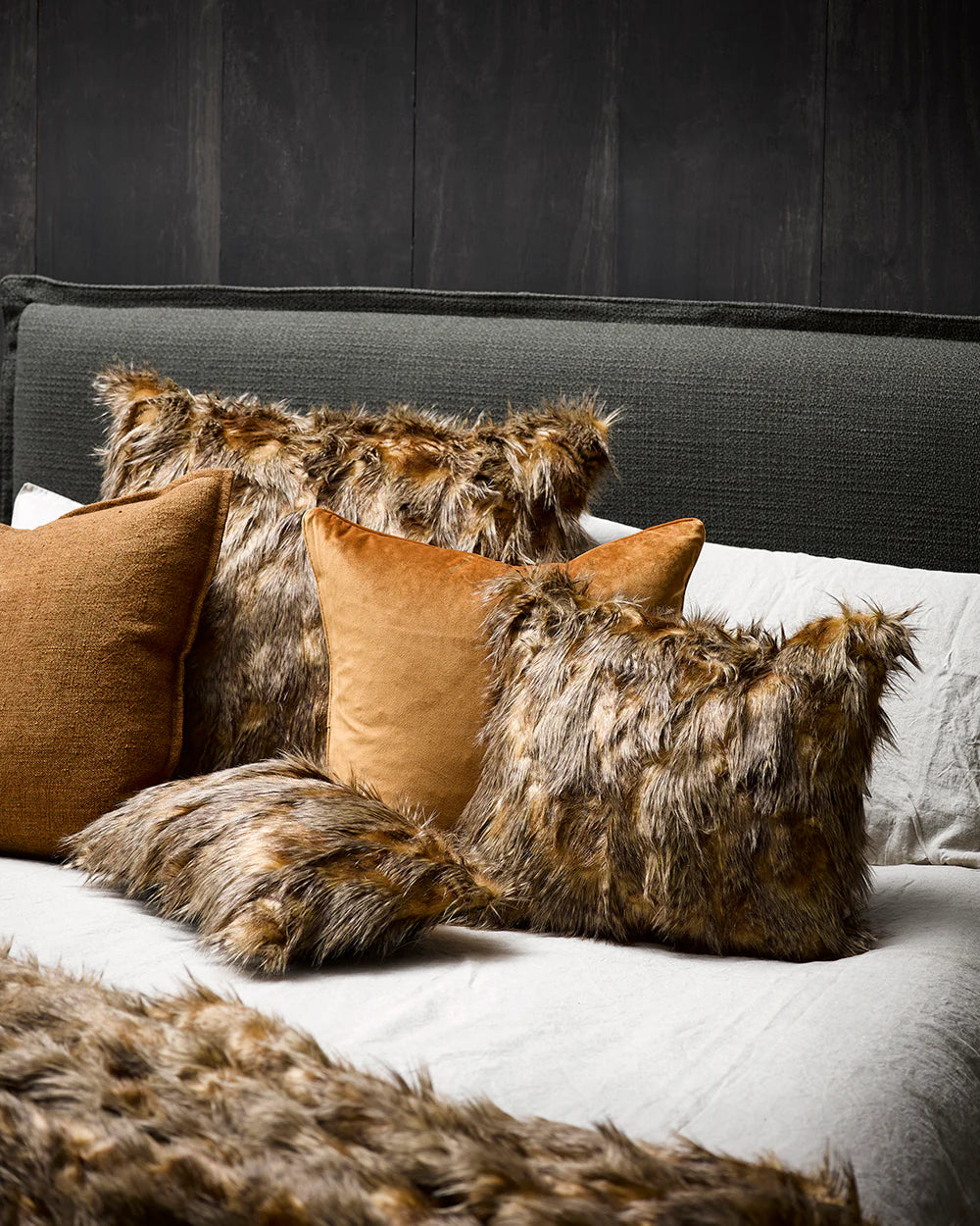 Fur Cushion - Red Fox (3 Sizes)