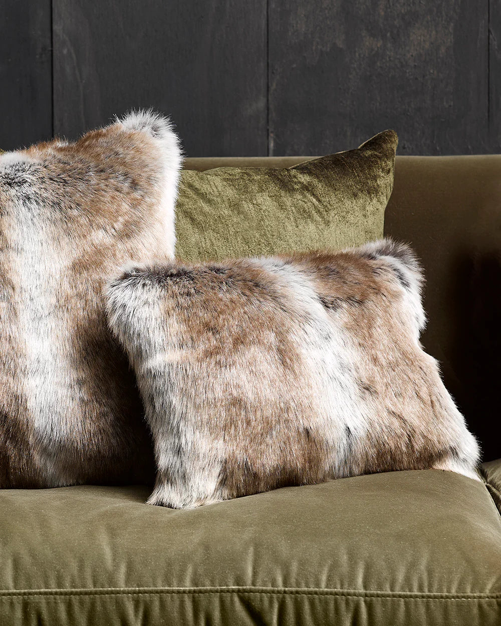 Fur Cushion - Striped Elk (3 Sizes)