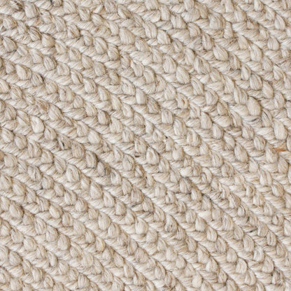 Tairua Round Floor Rug - Straw