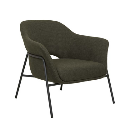 Vittoria Metal Leg Occasional Chair - Fern
