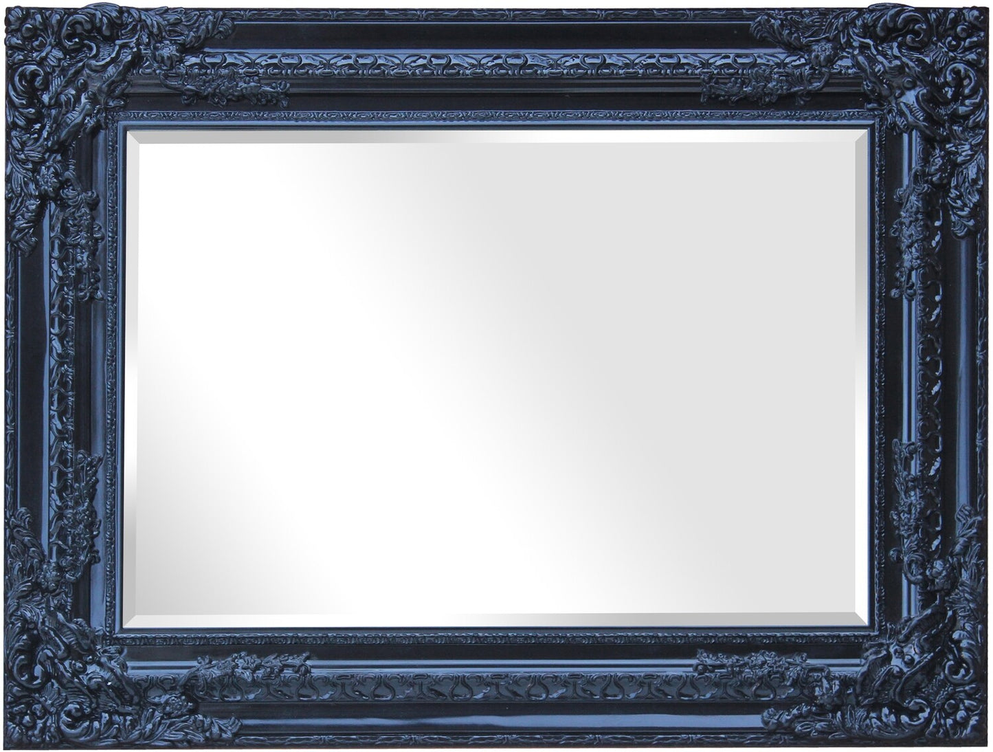 Ornate Mirror - Black