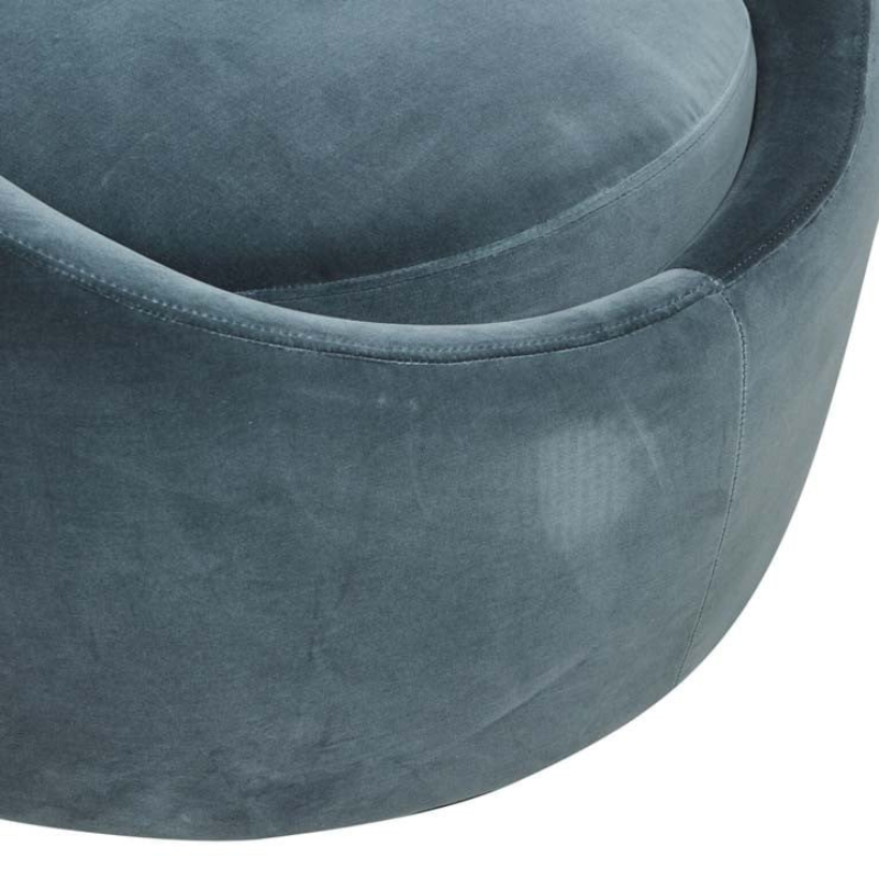 Globe Swivel Occasional Chair - Blue Charcoal