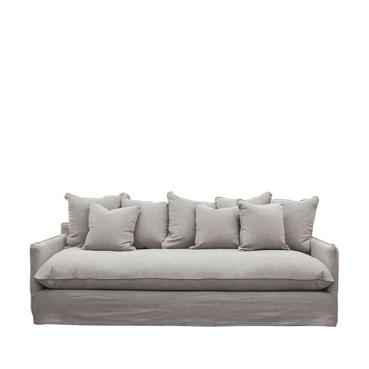 Lotus Slipcover 3 Seater Sofa - Cement