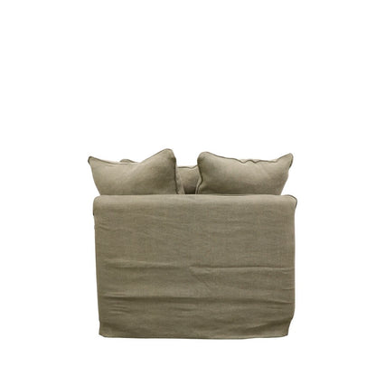 Lotus Slipcover Armchair - Khaki