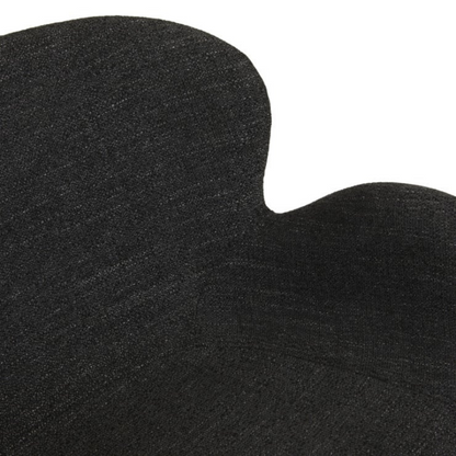 Astrid Swivel Arm Chair - Lead Speckle/Black