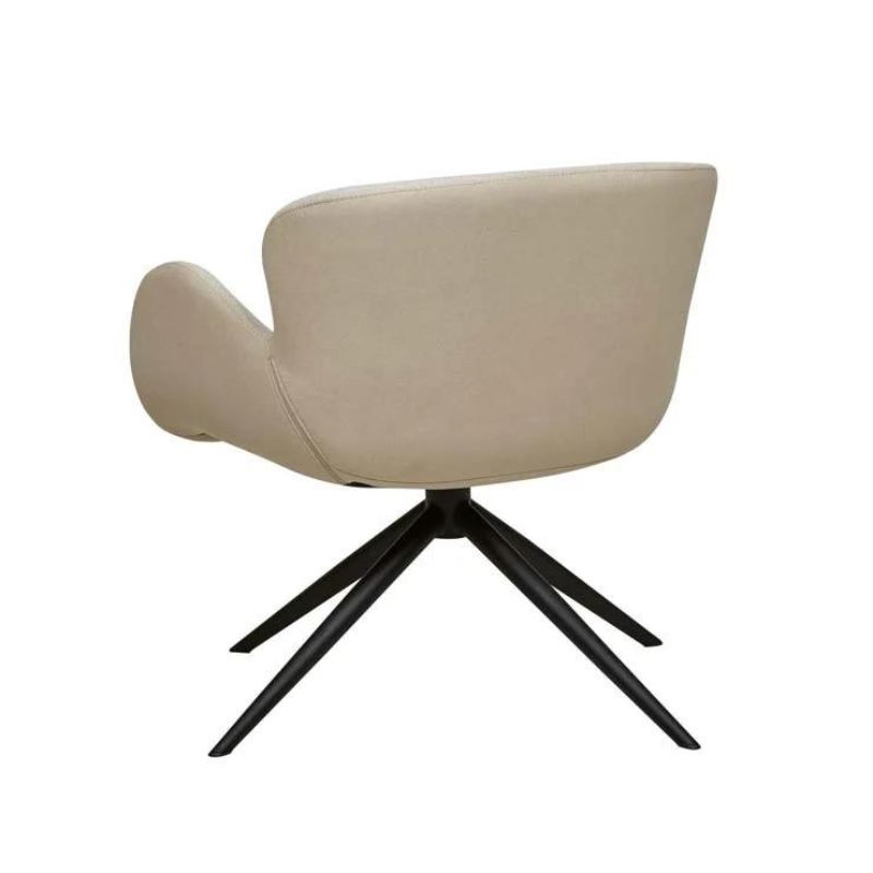 Astrid Swivel Arm Chair - Seashell/Soft beige