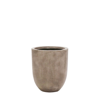 Kandara Short Outdoor Planters - Weathered Cement (3 Sizes)