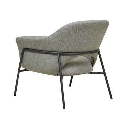 Vittoria Metal Leg Occasional Chair - Winter Grey