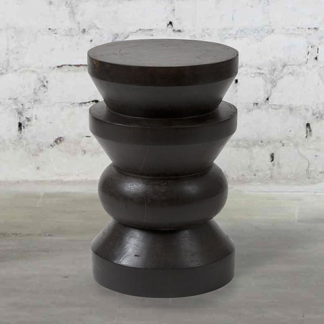 Wooden Taper Side Table/Stool