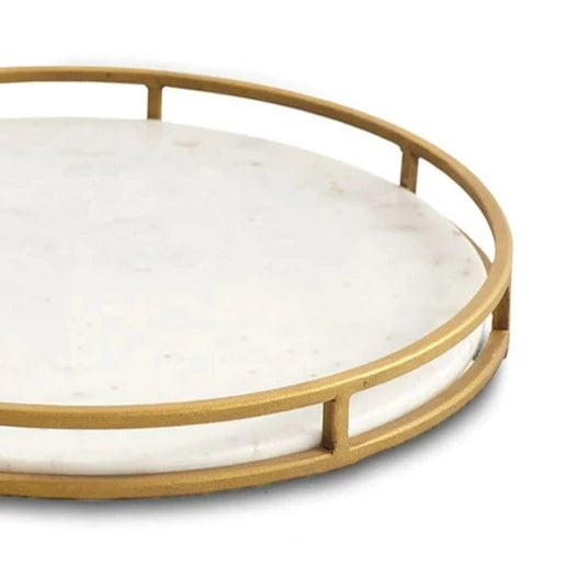 Brass and Marble Tray
