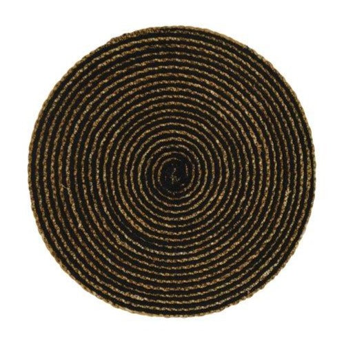 Round Placemat, Set of 8 Black