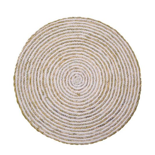 Round Placemat, Set of 8 Simply White