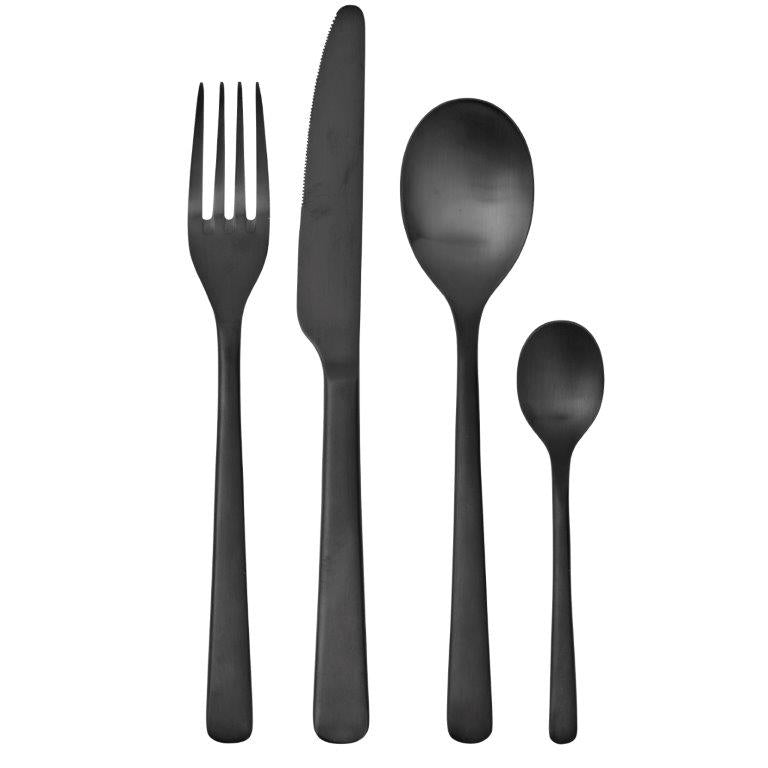 Hune Cutlery Set - Matt Black
