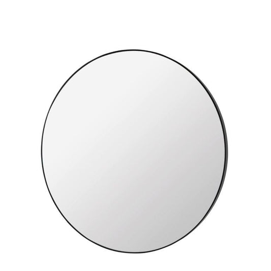 Round Mirror Medium - Black
