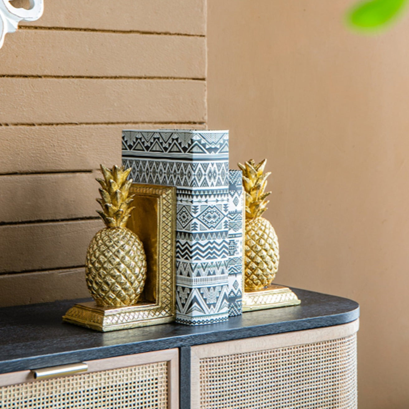 Pineapple Bookends - Pair