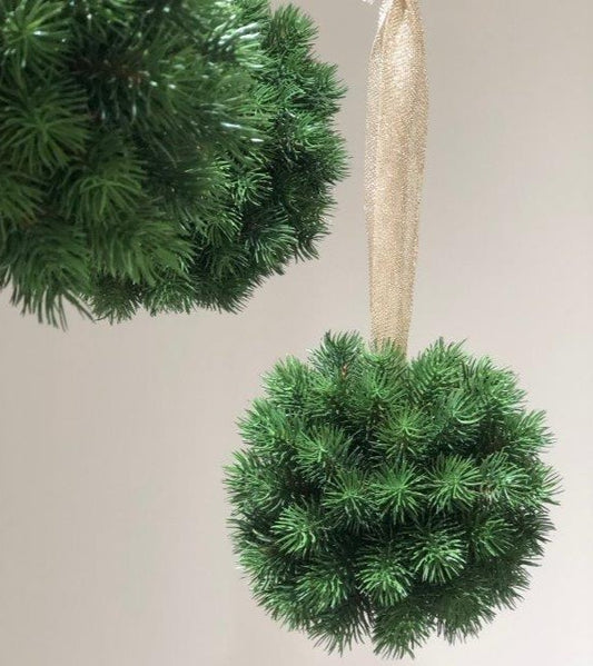 Christmas Hanging Pine Topiary Medium