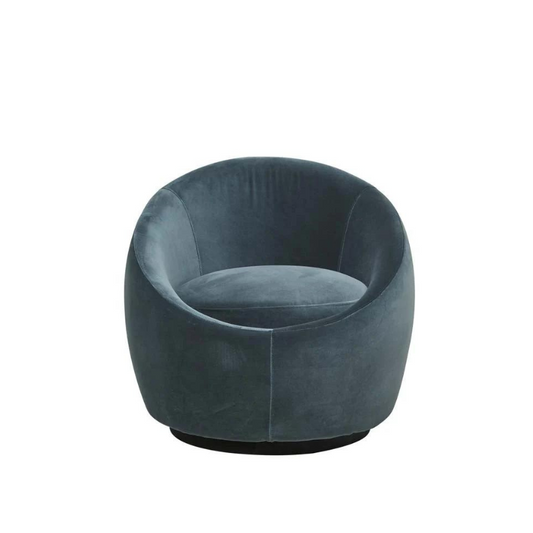 Globe Swivel Occasional Chair - Blue Charcoal