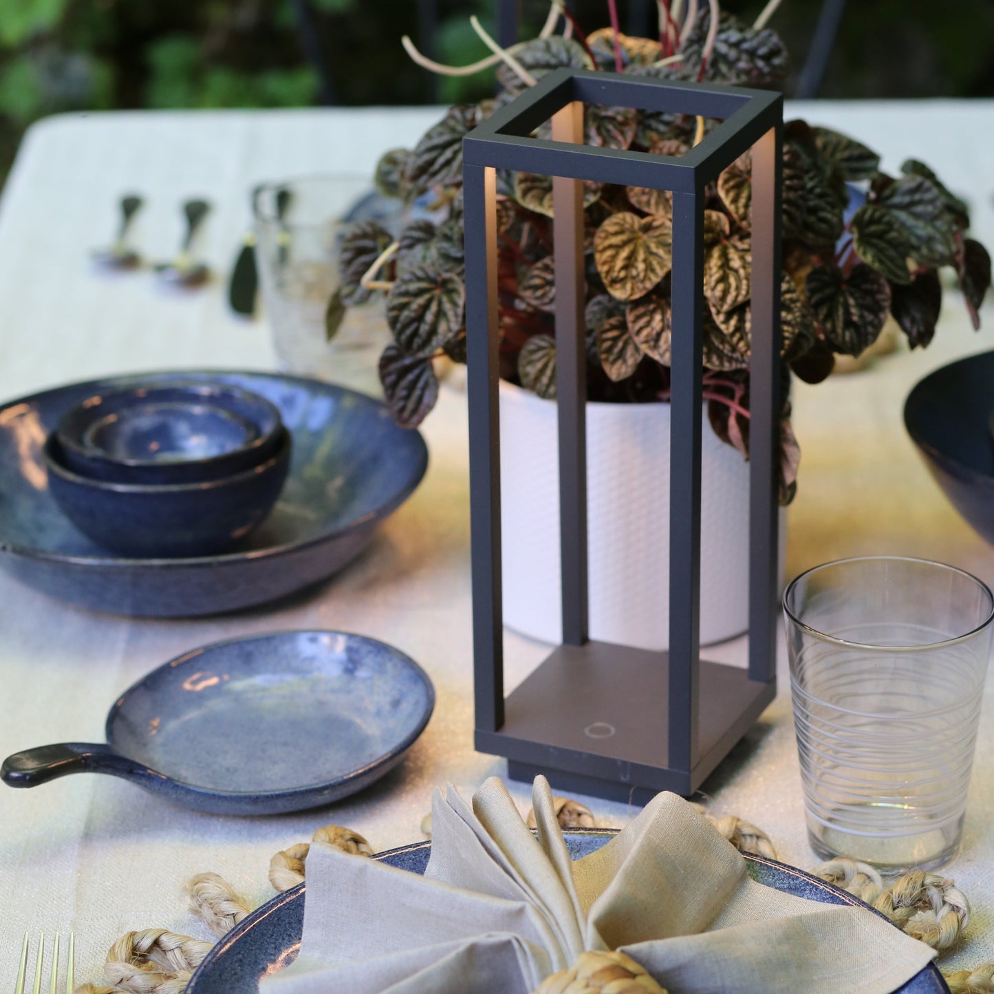 Home Indoor/Outdoor Lantern - Dark Grey