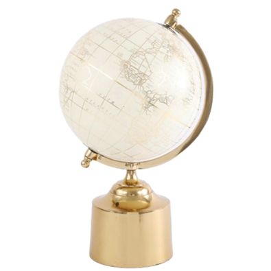 White And Gold Globe