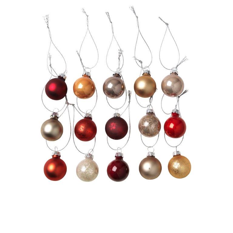 Glass Baubles - Set of 54